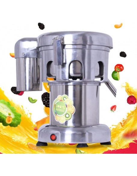 110V 370W Commercial Juice Extractor, Electric Centrifugal Juice Maker, Countertop Drink Mixer, Stainless Steel Heavy Duty Juicer Extractor