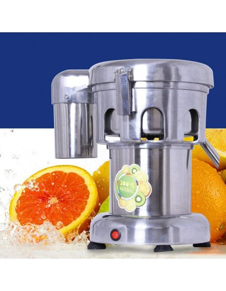 110V 370W Commercial Juice Extractor, Electric Centrifugal Juice Maker, Countertop Drink Mixer, Stainless Steel Heavy Duty Juicer Extractor