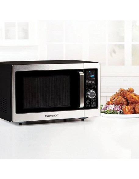 POWERXL Microwave Air Fryer 6 In 1 In Stainless Steel BDK03