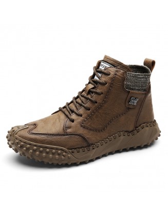 Men's Two-wear Soft Handmade High-top Martin Boots