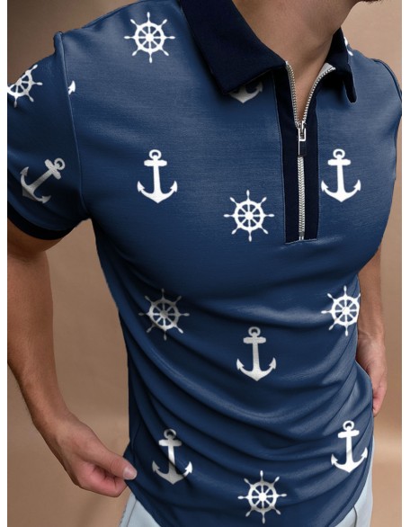 Captain Ocean Short Sleeve Polo Shirt