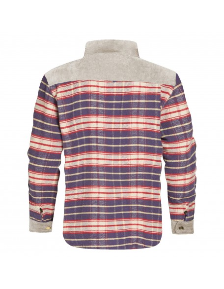 Men's Outdoor Retro Classic Plaid Stitching Warm Wanderer Jacket