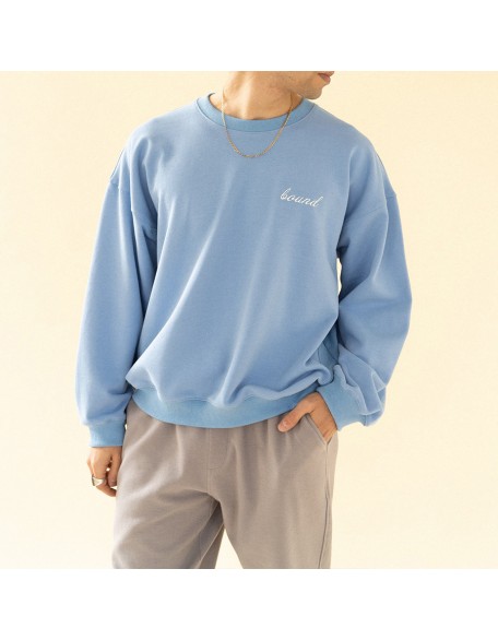Blue Fashion Modern Casual Long Sleeve Sweatshirt