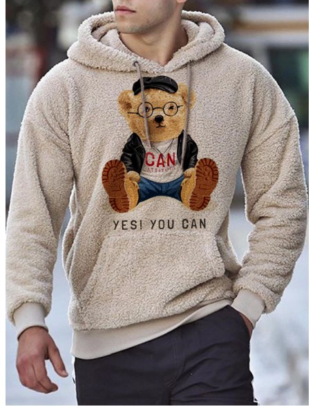 Bear Lamb Cashmere Casual Sweatshirt