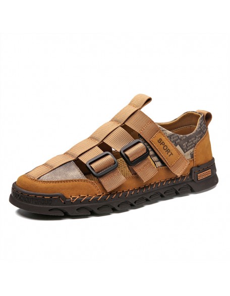 Men's Hand Sewn Buckle Athleisure Sandals