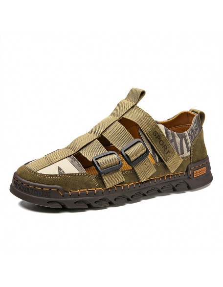 Men's Hand Sewn Buckle Athleisure Sandals