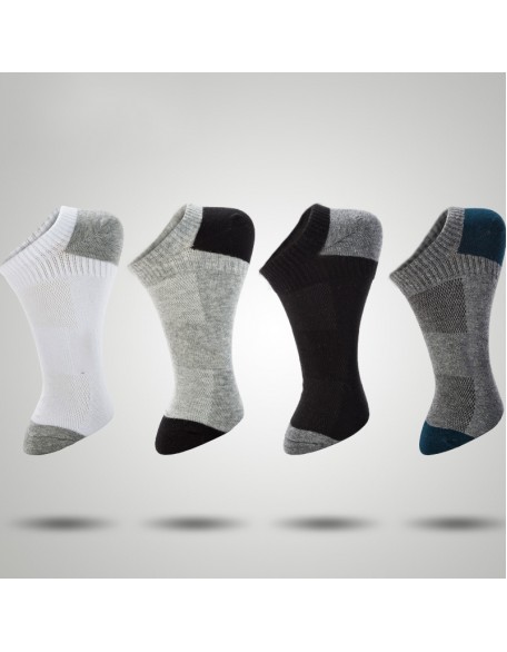 Men's Color Matching Low Tube Cotton Socks