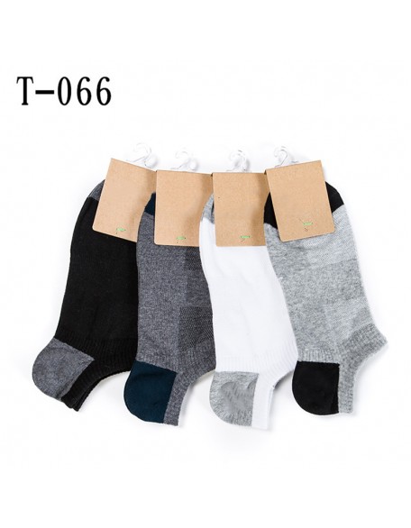 Men's Color Matching Low Tube Cotton Socks