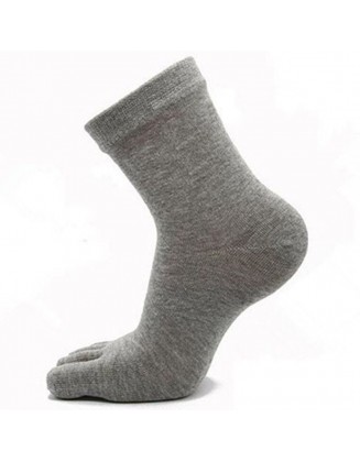 Pure Color Five-finger Socks Sweat-proof Sports Socks