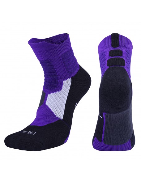 Men's Antibacterial Mid-Tube Basketball Sports Terry Socks