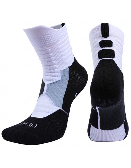 Men's Antibacterial Mid-Tube Basketball Sports Terry Socks