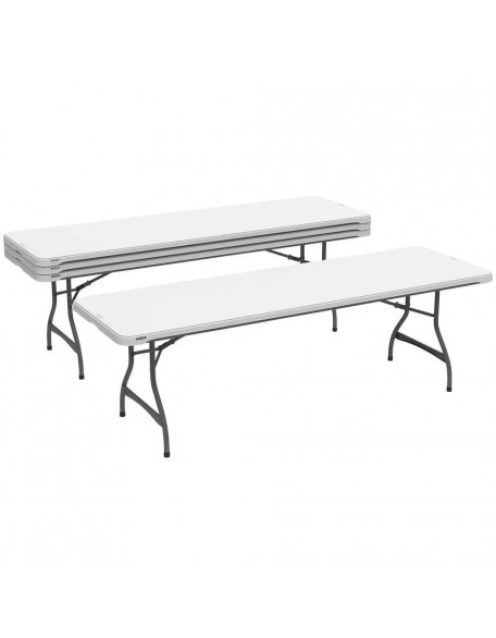 Lifetime 4-Pack Commercial Stacking 8 ft Folding Table - White (80344)