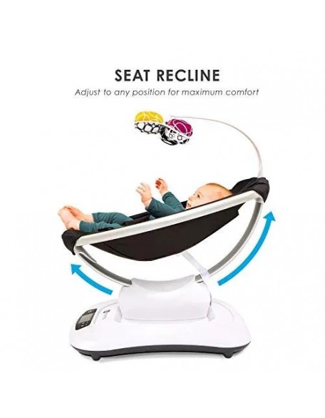 4momsmamaRoo 4 Multi-MotionTM Baby Swing, Bluetooth Baby Rocker with 5 Unique Motions